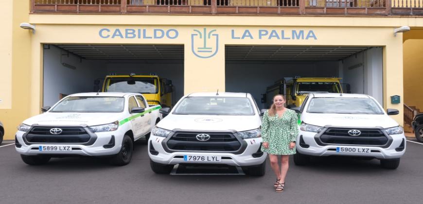 Medio Ambiente continúa mejorando su flota de vehículos con la incorporación de 3 nuevas ‘pick up’ 