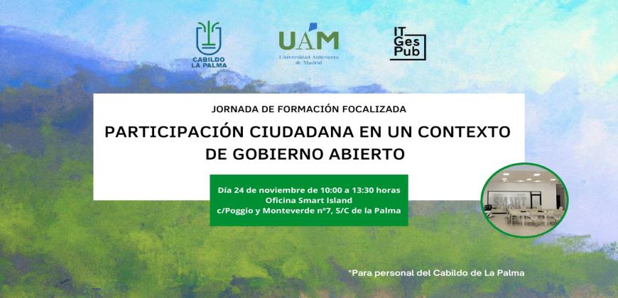 El Cabildo organiza dos jornadas de participación y gobierno abierto para el personal de la Institución