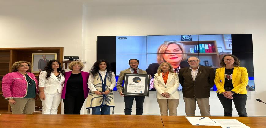 Mariano Zapata recibe la distinción de embajador de la ‘Alianza ODS 18’ por su compromiso con la defensa del cielo