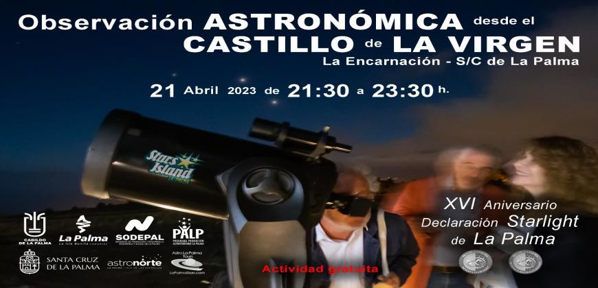 El Cabildo organiza una observación astronómica en Santa Cruz de La Palma