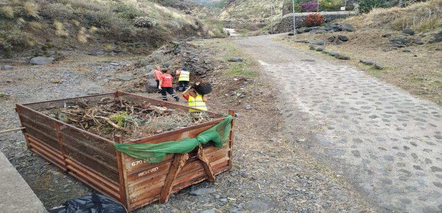 El Consejo Insular de Aguas interviene en hasta 31 infraestructuras hidráulicas y barrancos para limpiar cauces