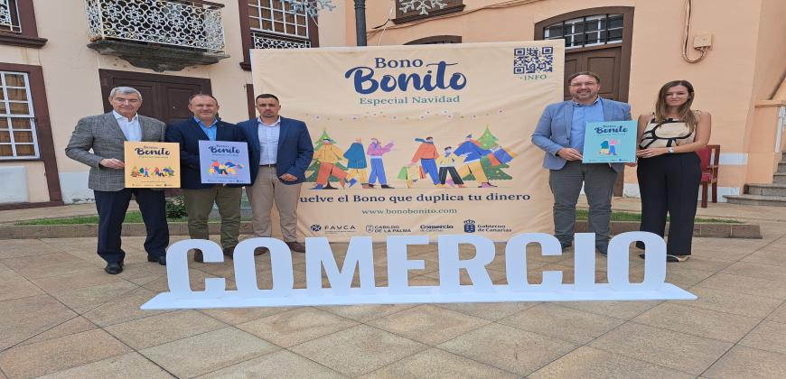 El Cabildo arranca la campaña ‘Bono Bonito’ que genera una inversión de 560.000 euros para dinamizar el comercio local