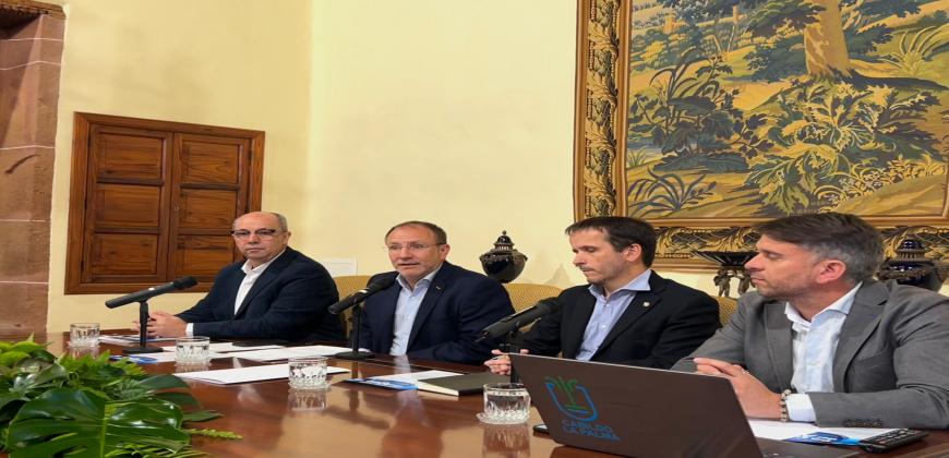 Sergio Rodríguez destaca el compromiso de la Corporación insular por impulsar políticas que permitan mejorar la situación hídrica de La Palma