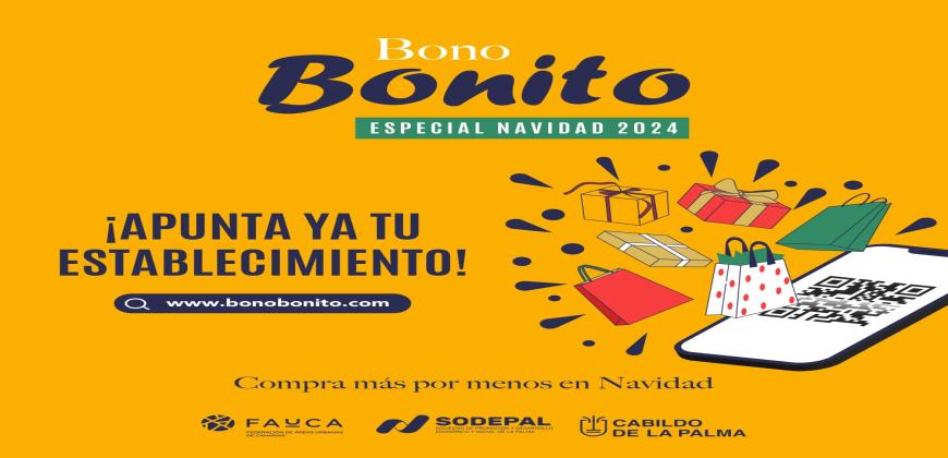 El Bono Bonito del Cabildo regresa esta Navidad generando una inversión de 700.000 euros en el tejido comercial de la Isla