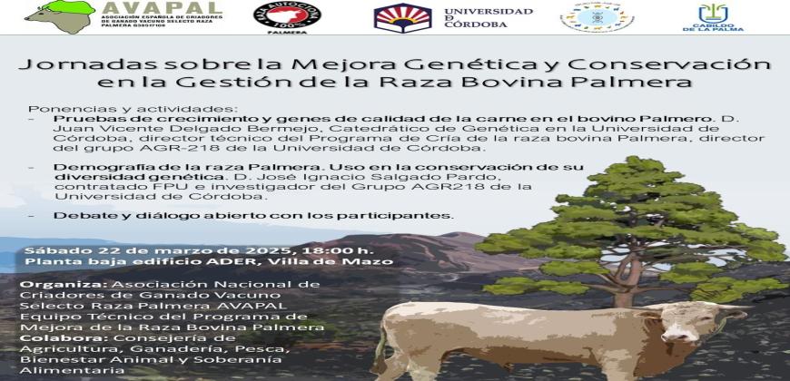 La Palma acoge unas jornadas sobre la mejora genética y conservación en la gestión de la raza bovina palmera 