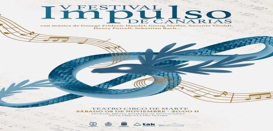 Cartel del Festival Impulso de Canarias. 