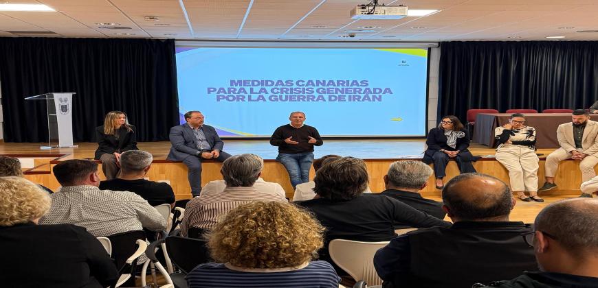 Reunión con representantes económicos de La Palma. 