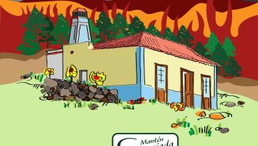 El Cabildo de La Palma refuerza la prevención de incendios forestales con una campaña de asesoramiento puerta a puerta